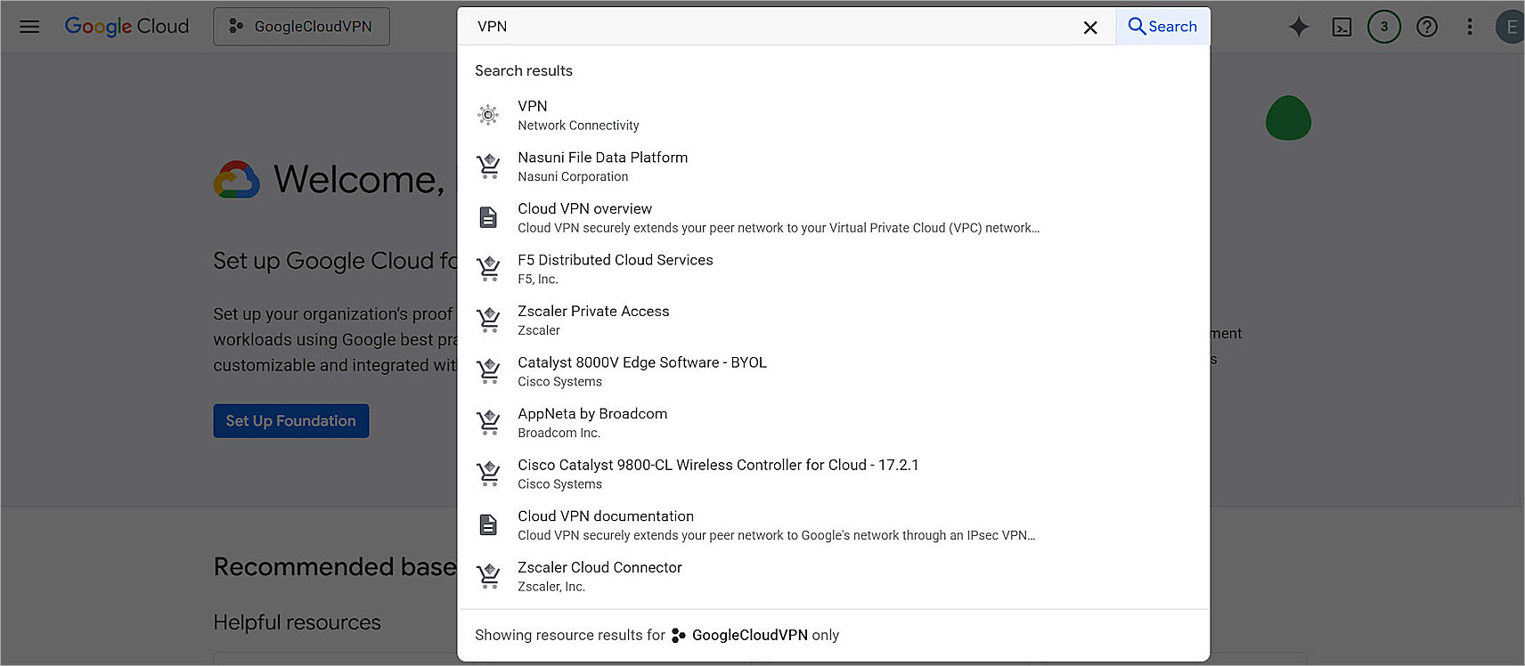 Screenshot of the Google Cloud configure 10